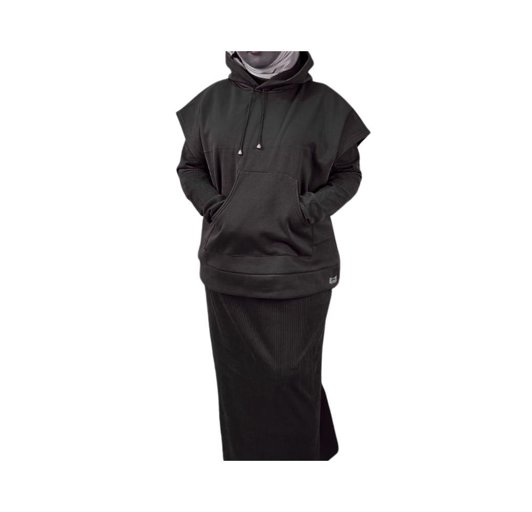 Robe Jogging Femme Noir – Pivoine House Of Creation