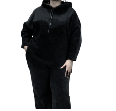 Jogging Deux Pièces Femme Noir – Pivoine House Of Creation