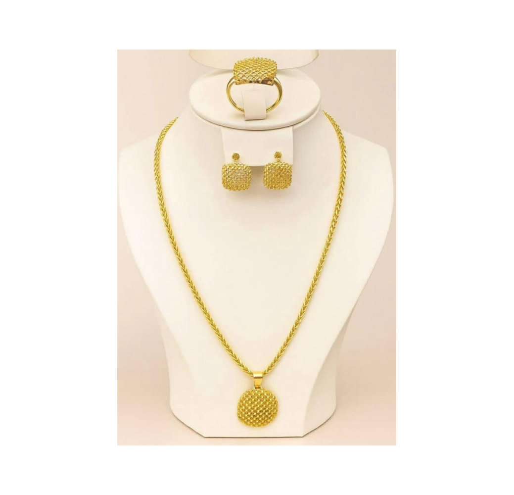 Parure élégante en acier inoxydable 