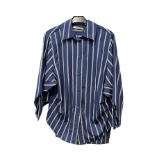 Chemise bleu foncé à carreaux