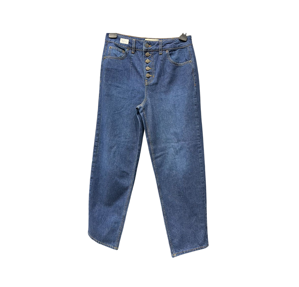 Jean mom bleu foncé