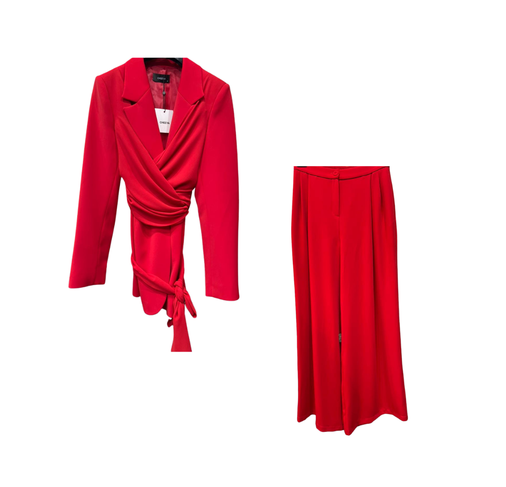 Ensemble classique rouge