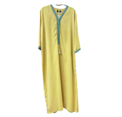 Djellaba orientale jaune