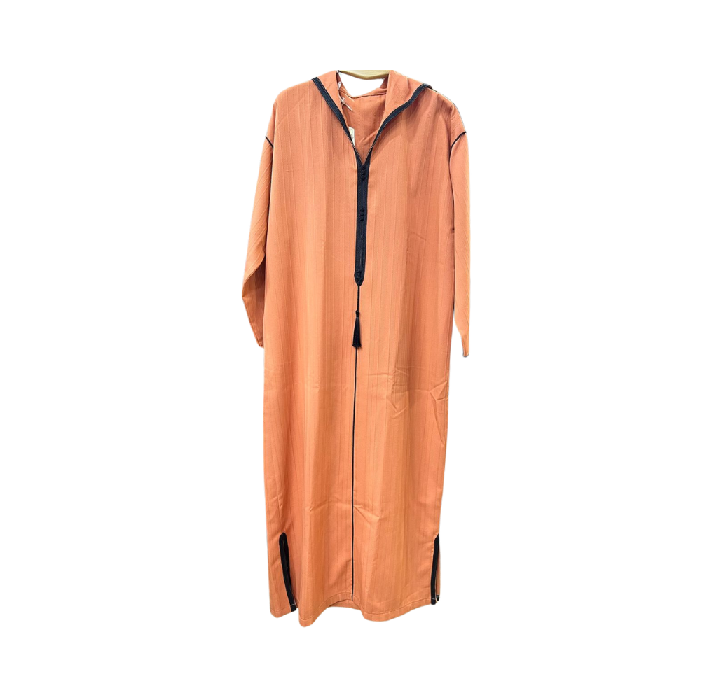 Abaya orange clair
