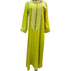 Robe d'hôtesse style traditionnel vert pistache