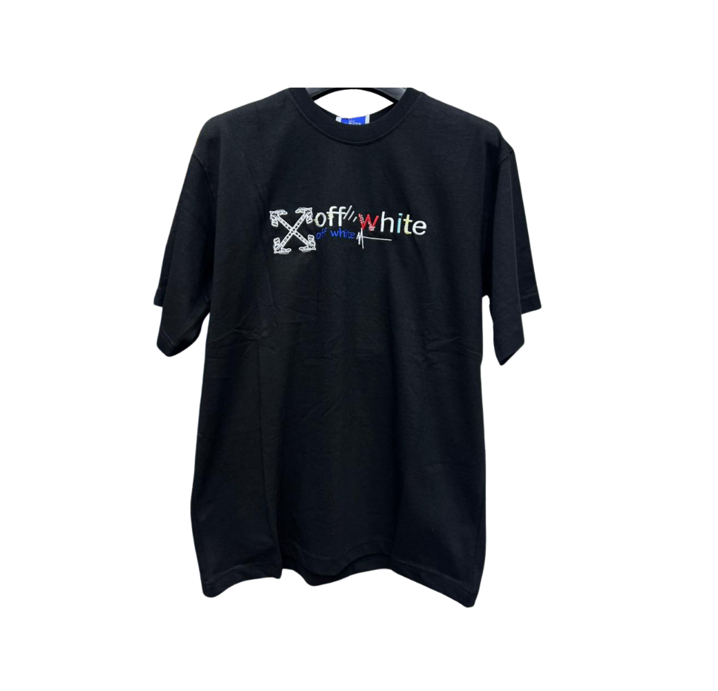 T-shirt Noir Style Off-White