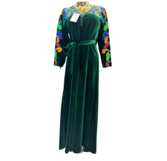 Robe d'hôtesse royale vert bouteille coloré