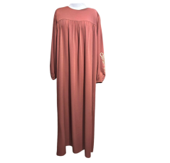 Hijab long élastiqué avec broderie