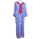 Robe d'intérieur imprimé avec broderie