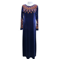 Robe d'hôtesse perlé style mokhour émiraty