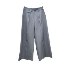 Pantalon femme large droit avec poche