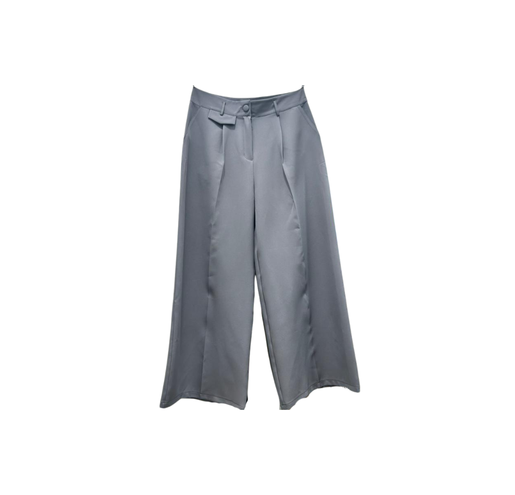 Pantalon femme large droit avec poche