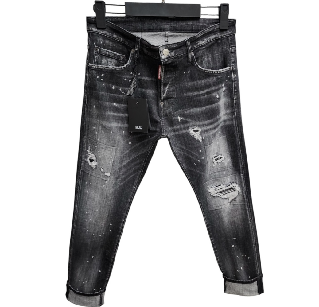 jean Dsquared² noir délavé