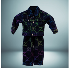 Ensemble veste et pantalon en jean - GUCCI