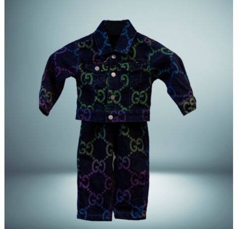Ensemble veste et pantalon en jean - GUCCI