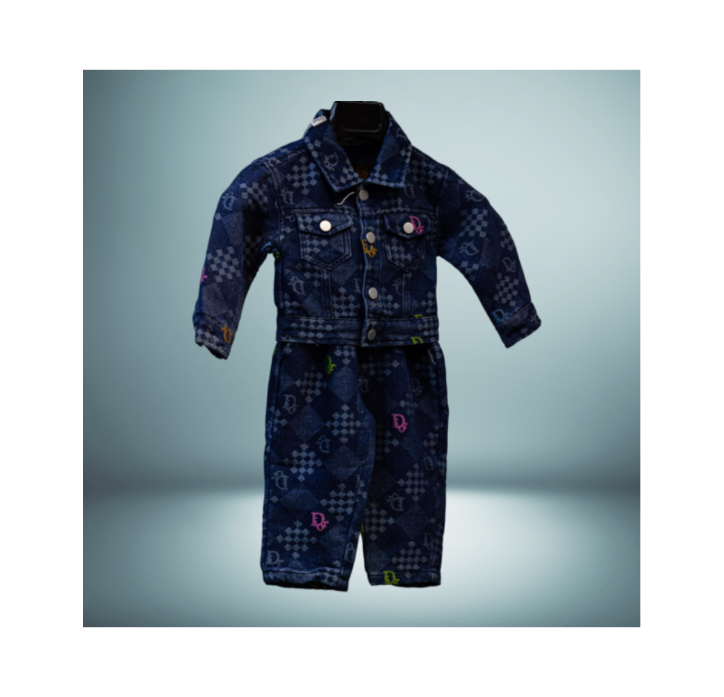 Ensemble veste et pantalon en jean - DIOR Ensemble veste et pantalon en jean - DIOR