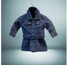 Ensemble veste et jupe en jean - MIU MIU