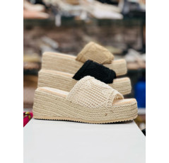 Sabot à talon compensé pour femme