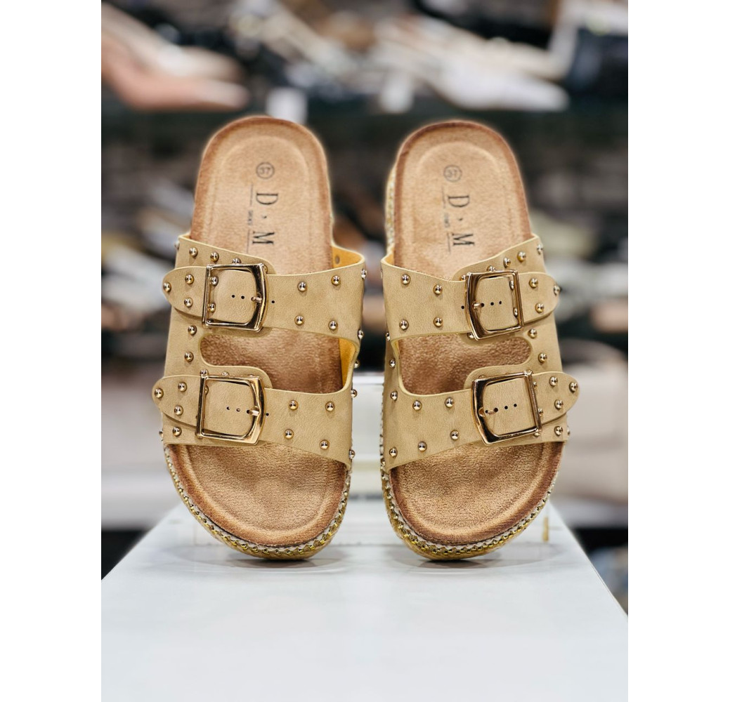 Mules clou tête ronde pour femme Mules clou tête ronde pour femme