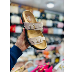 Mules à doubles boucles pour femme 