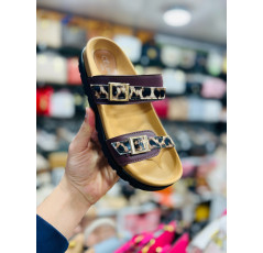 Mules à doubles boucles pour femme 