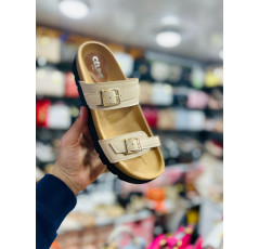 Mules à doubles boucles pour femme 