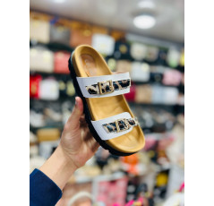 Mules à doubles boucles pour femme 
