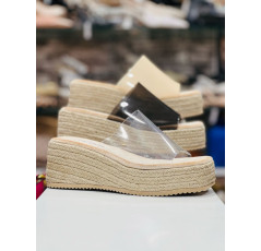 Sabot à talon compensé pour femme