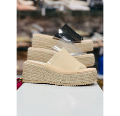 Sabot à talon compensé pour femme