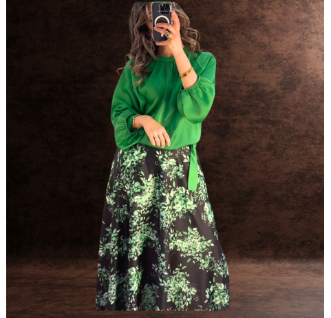 Ensemble haut et jupe pour femme 