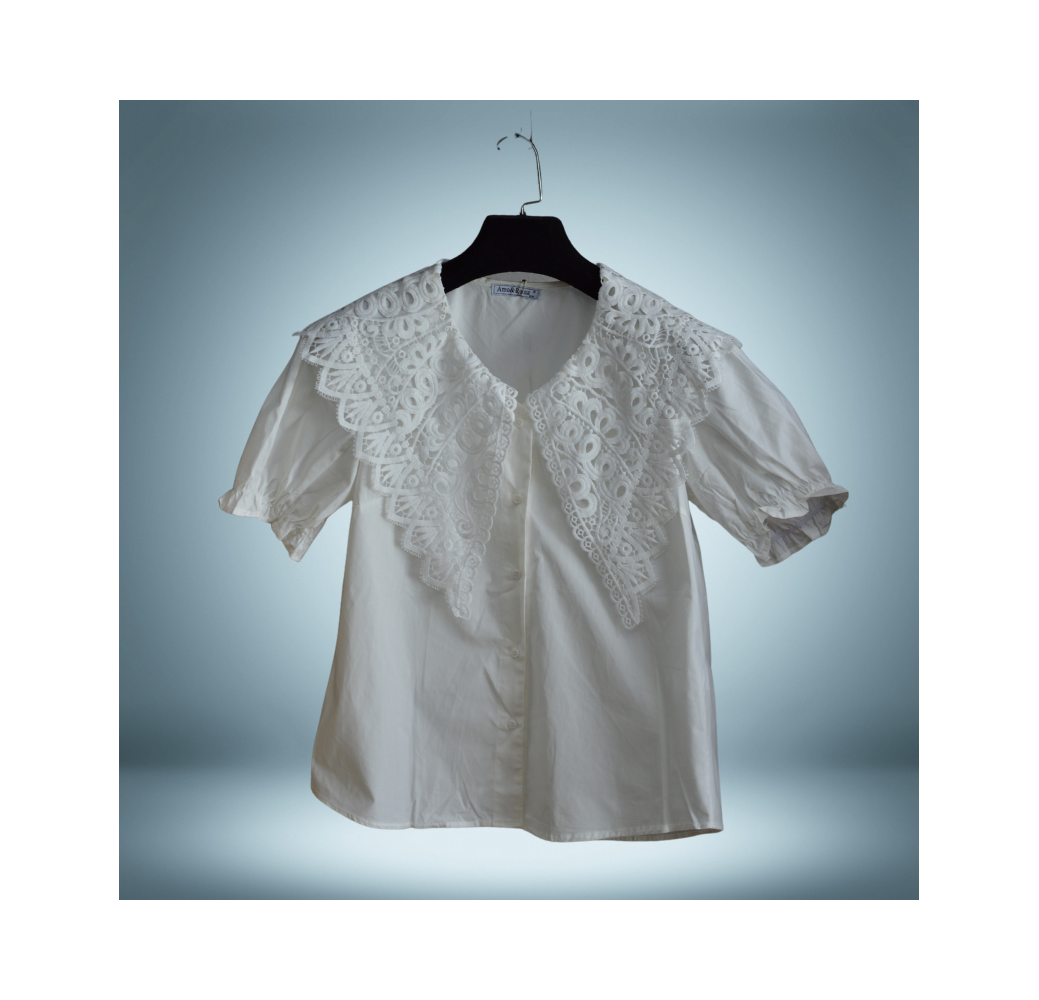 Chemisier demi manches avec col pour femme Chemisier demi manches avec col pour femme