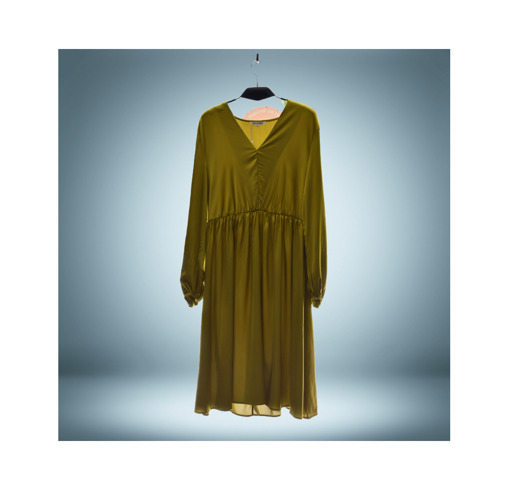 Robe en soie manches longues pour femme Robe en soie manches longues pour femme