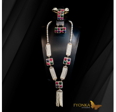 Parure en Joher indien hor - Emeraude - Rubis - Saphir