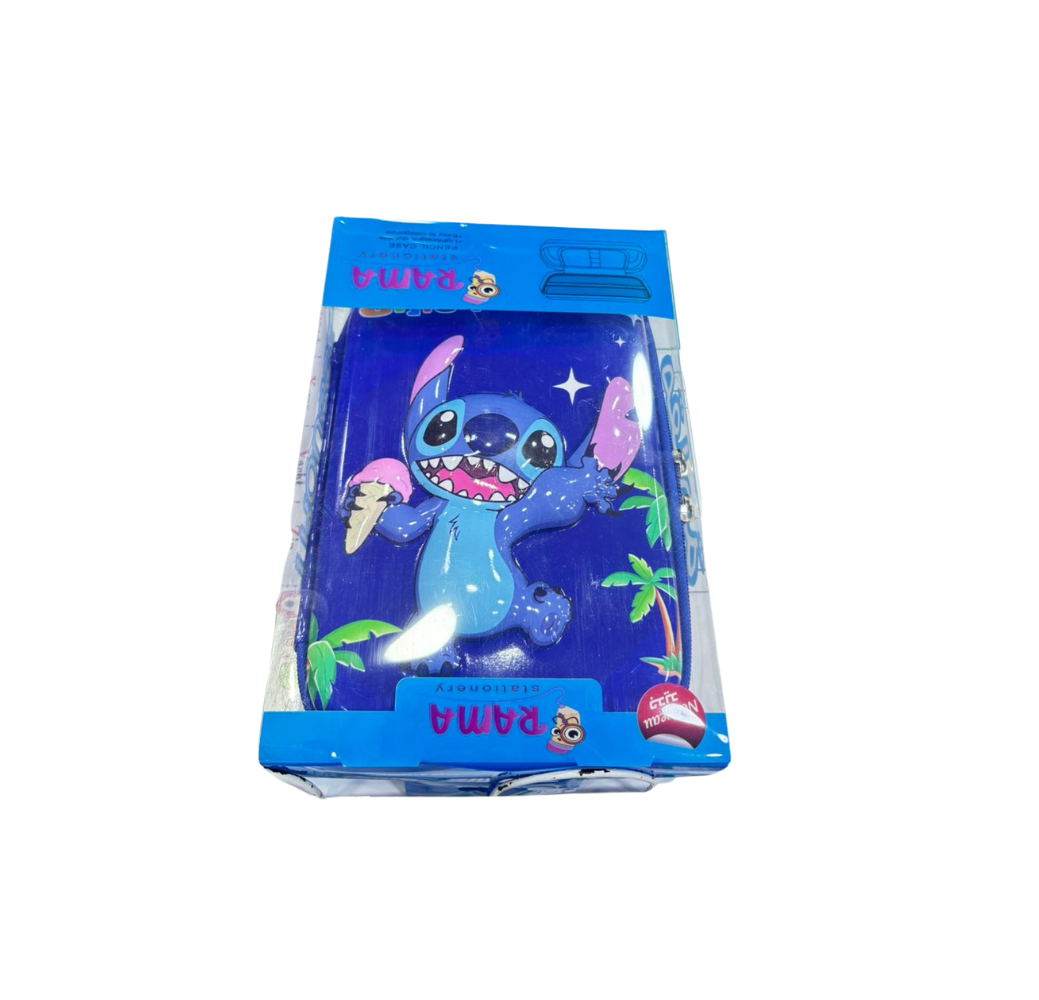 Trousse Stitch bleu – Rama Stationery Trousse Stitch bleu – Rama Stationery