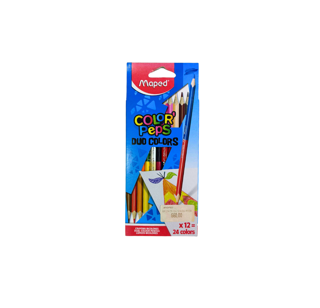 Crayons de couleur Color’Peps Duo Colors 12 – Maped Crayons de couleur Color’Peps Duo Colors 12 – Maped