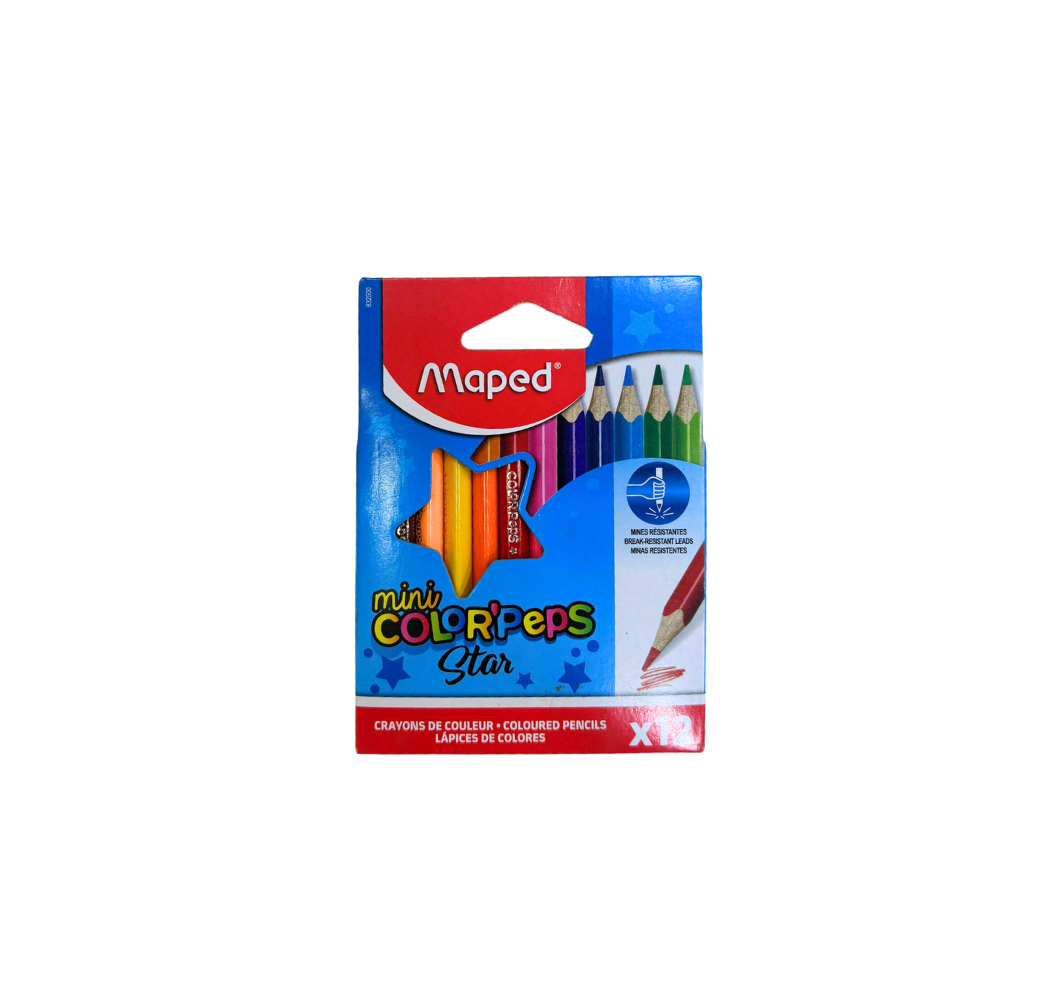 Crayons de couleur Color’Peps Mini Colors 12 – Maped Crayons de couleur Color’Peps Mini Colors 12 – Maped