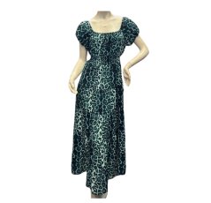 Robe imprimé léopard – bleu 