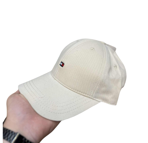Casquette Tommy beige – Taille standard réglable