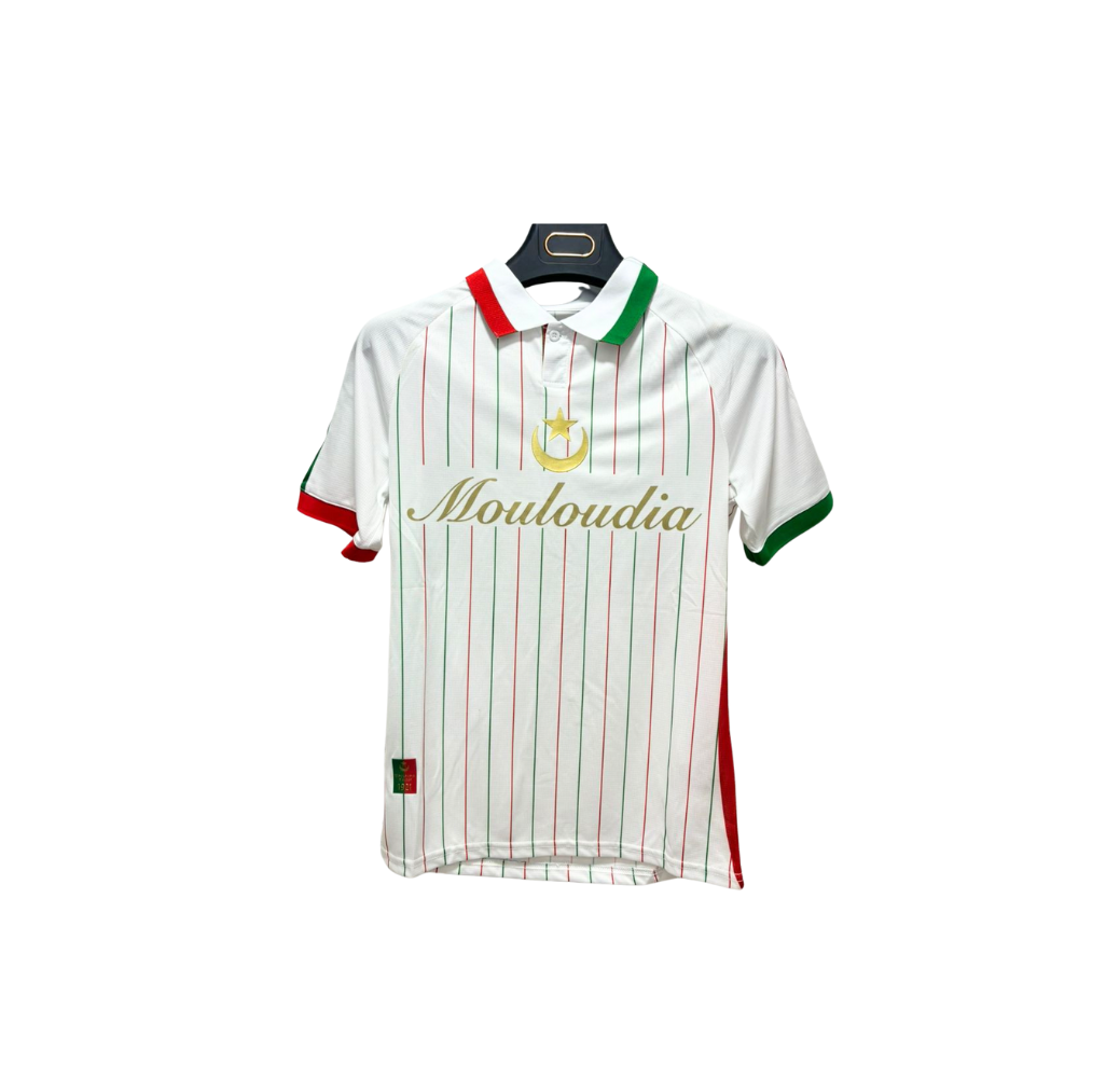 Maillot Officiel Mouloudia Club d'Alger – Édition Blanche