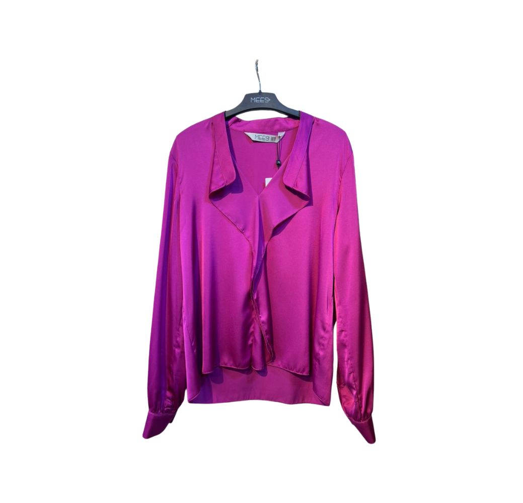 Chemise classique Fluide - Rose fuchsia