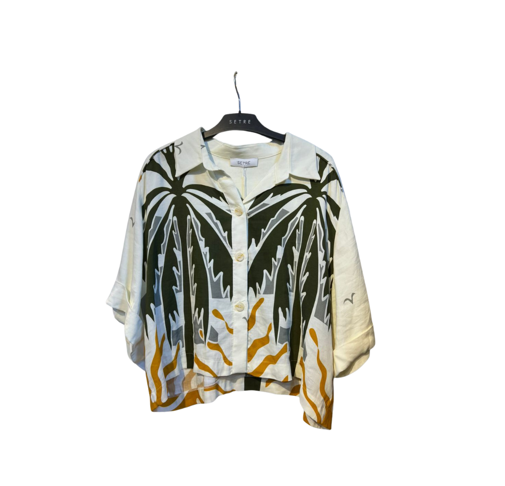 Ensemble à fleurs 2 pièces - un haut avec sa jupe