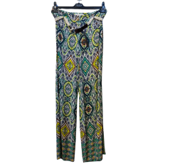 Ensemble à motifs - vert et jaune 
