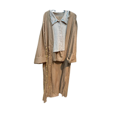 Ensemble d’été à col fleuri marron