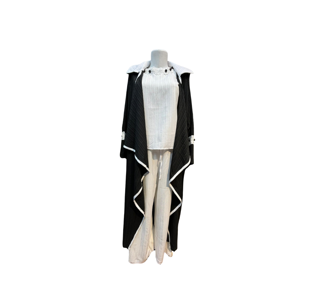 Ensemble d’été simple cole fleurit noir Ensemble d’été simple cole fleurit noir