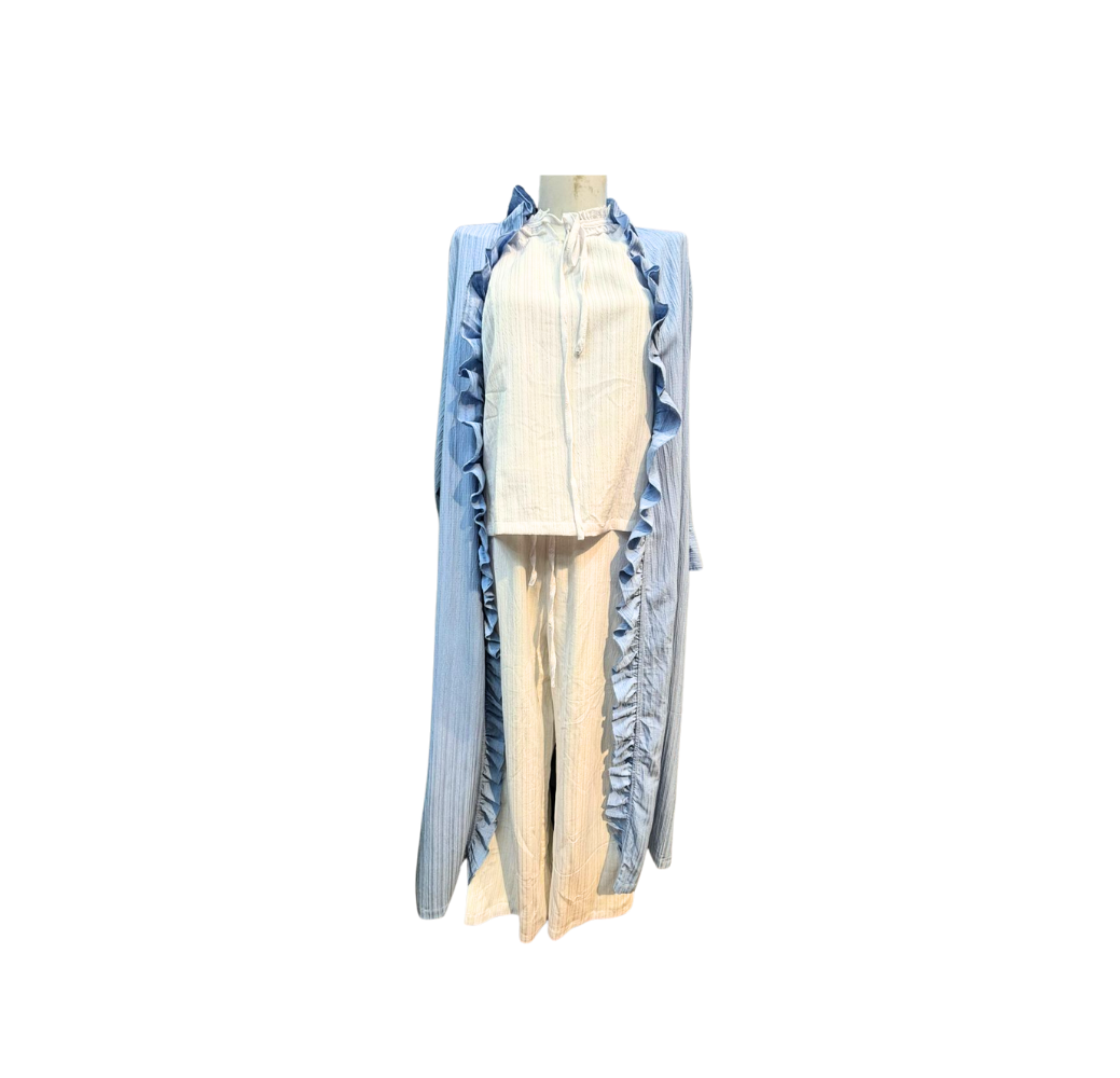 Ensemble d’été elegant bleu ciel