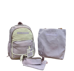 Ensemble sac à dos avec trousse et petit sac à main