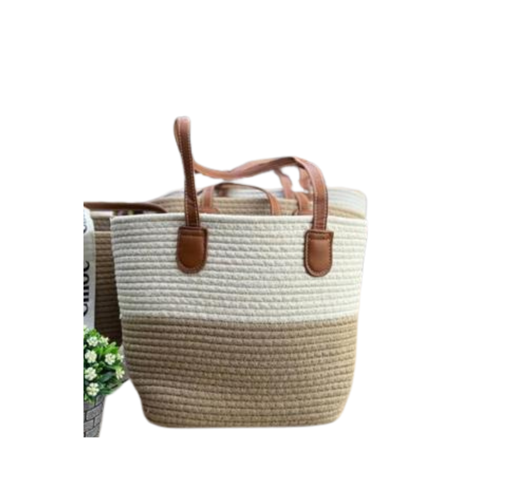 Sac de plage en paille