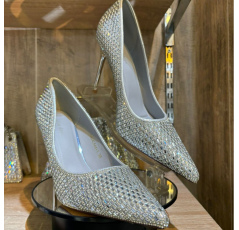 Escarpins à strass argenté – Les Jolie Shoes