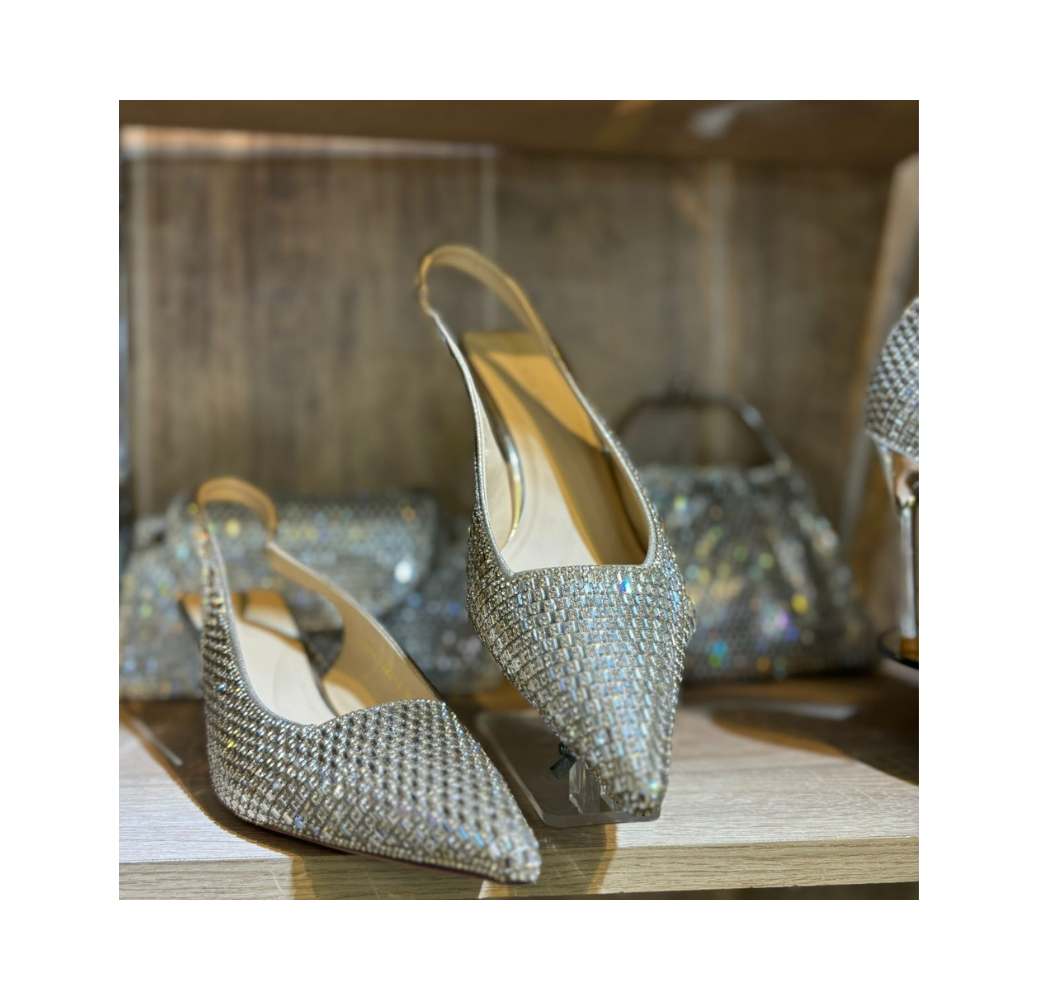 Escarpins à strass doré Escarpins à strass doré