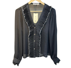 Chemise femme à motifs Noire 